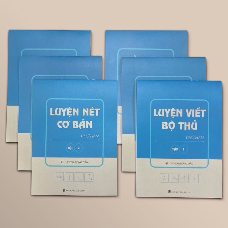 Mô tả COMBO 6 VỞ GIẤY LUYỆN VIẾT CHỮ HÁN, CÁC NÉT CƠ BẢN, BỘ THỦ TIẾNG TRUNG(tặng bút) - 2