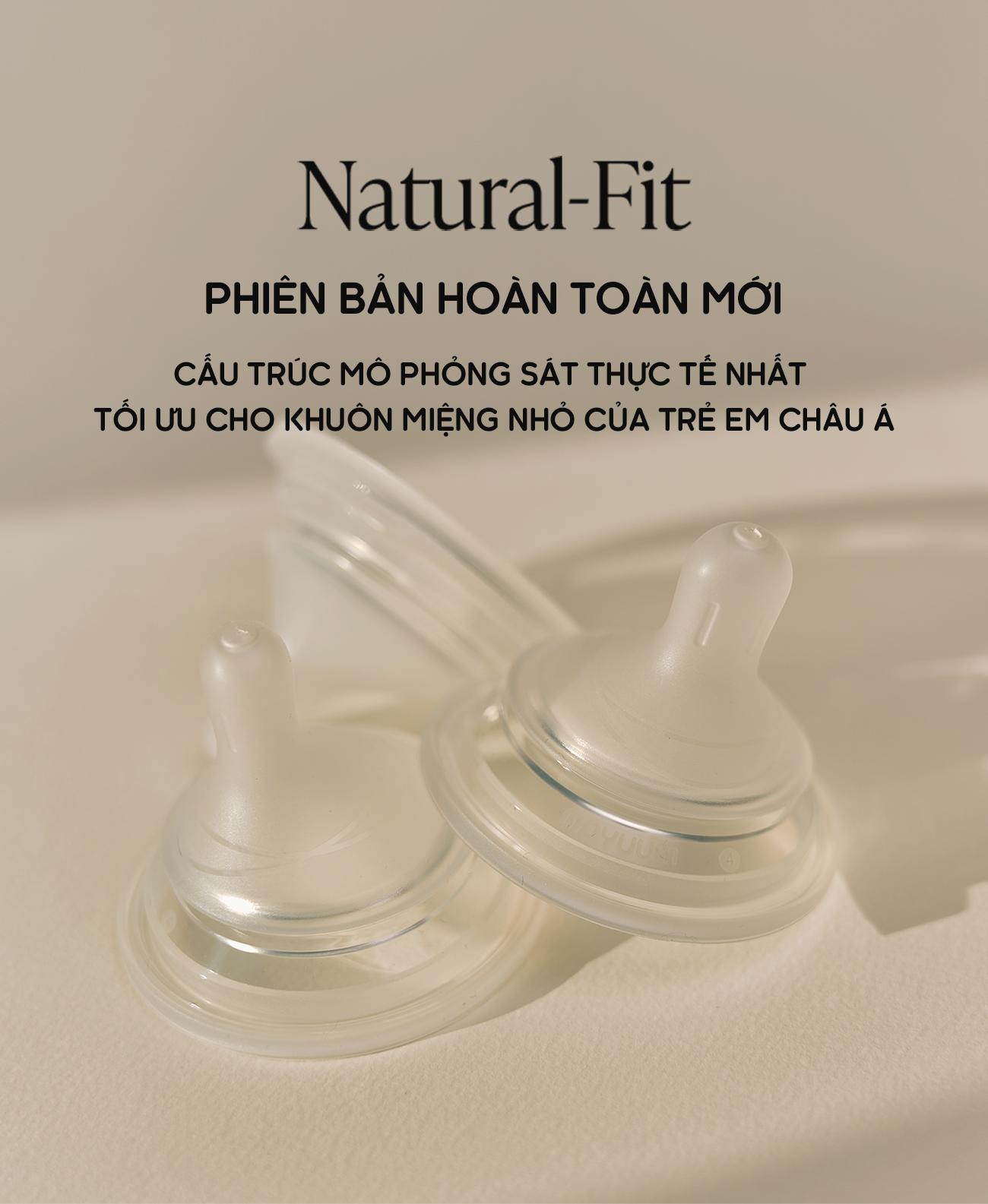 Mô tả Núm bình Moyuum Natural Fit Mov.aa - Đủ size - Hộp 2 chiếc - 4