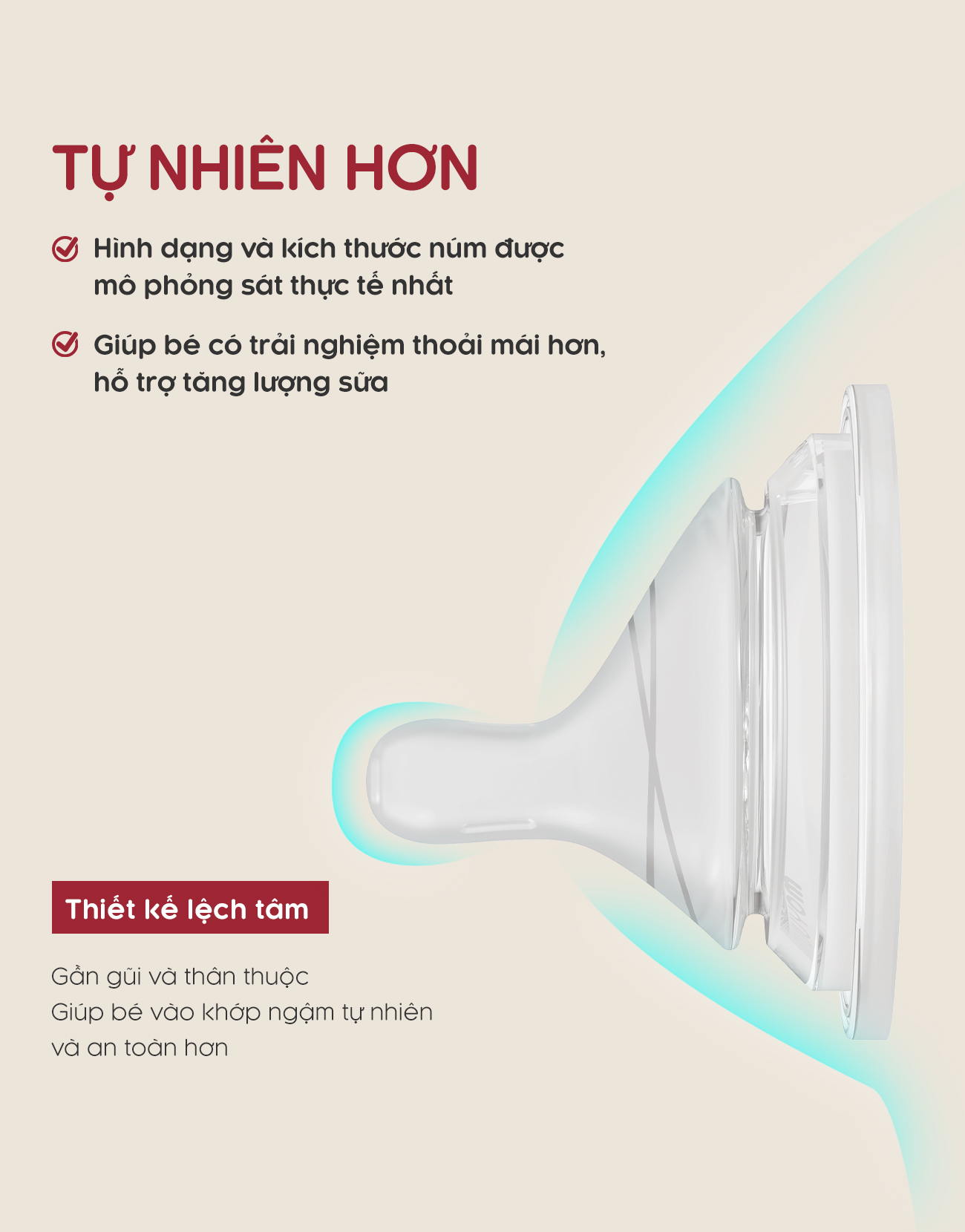 Mô tả Núm bình Moyuum Natural Fit Mov.aa - Đủ size - Hộp 2 chiếc - 5
