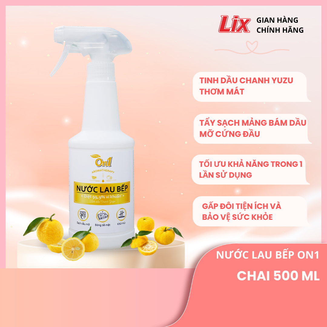 Mô tả Combo 2 túi nước giặt Lix Matic hương nước hoa 3,2kg/ túi, sạch thơm như mới tặng 1 nước lau bếp On1, 2C-NGM04+N6701 - 1