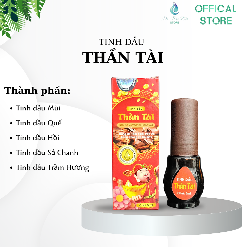 Mô tả Tinh Dầu Thần Tài ( Chai 5ml )- Xông Phòng Kích Tài Lộc May Mắn - 1