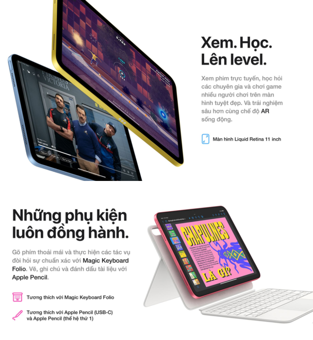 Mô tả iPad A16 11 inch Wi-Fi 128GB - Chính Hãng (ZA/A) - 3