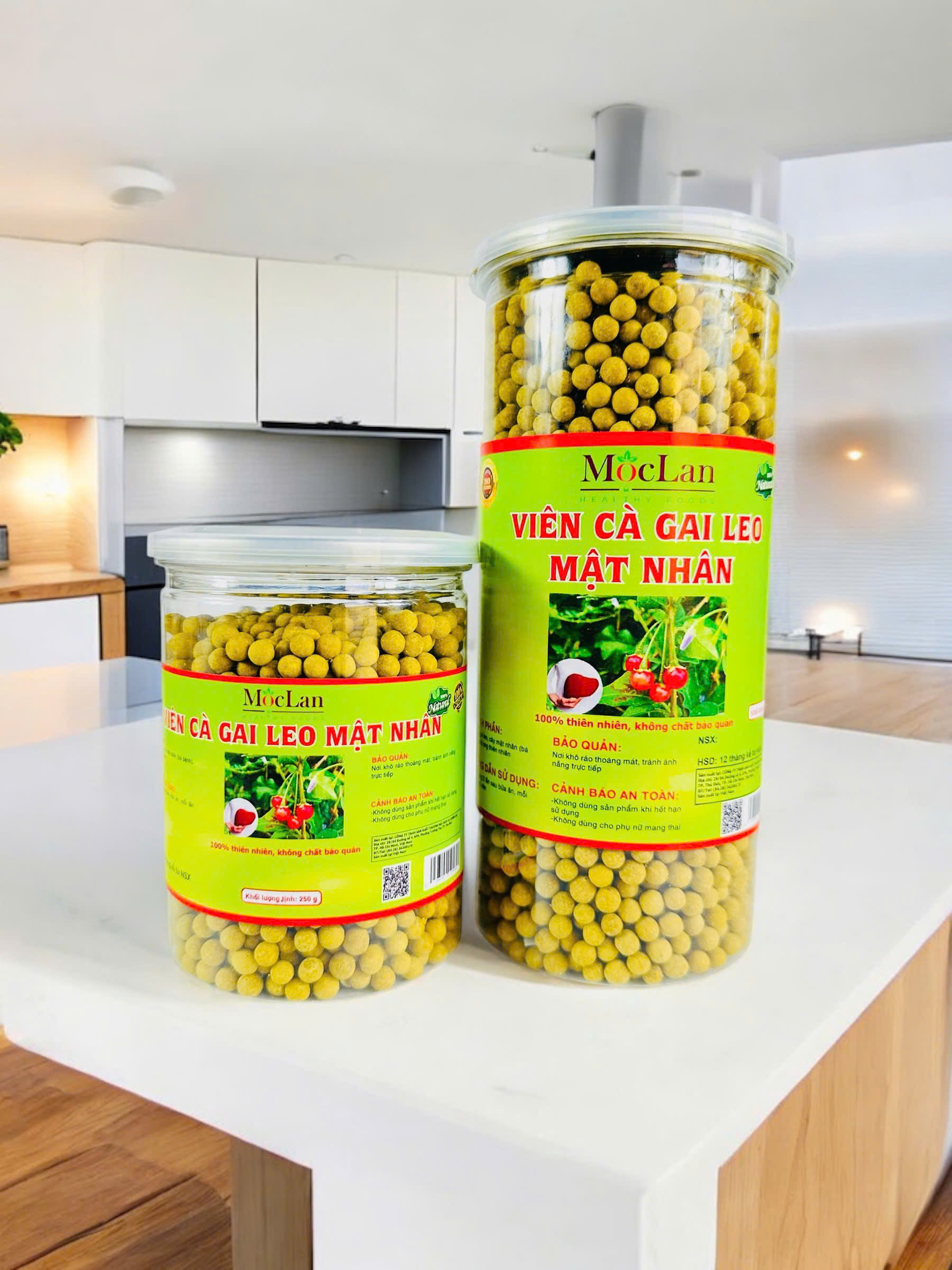 Mô tả Viên Cà Gai Leo Mật Ong Rừng Mộc Lan Hộp 500g, 250g - 1