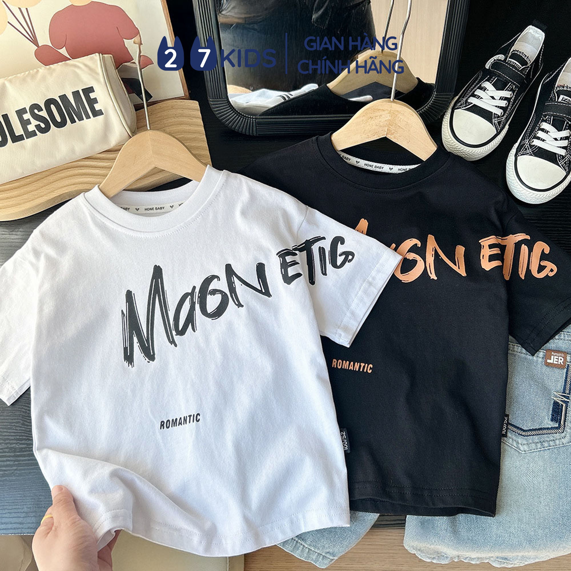 Mô tả Áo thun ngắn tay bé trai 27Kids KACADY áo thun 100% cotton cho trẻ từ 4 - 12 tuổi  BSTS11 - 6