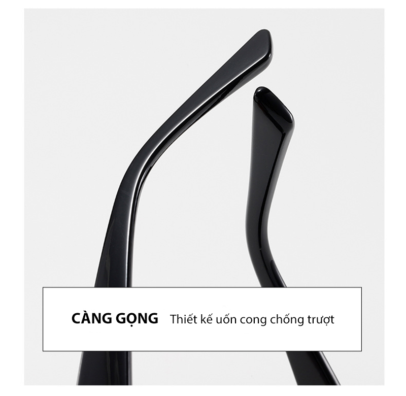 Mô tả Kính Râm Nam Nữ AORON Tròng Phân Cực Chống Tia UV Dáng Chữ Nhật Trendy Gọng TR90 Chống Gãy, Thiết Kế Cá Tính AK231 - 5