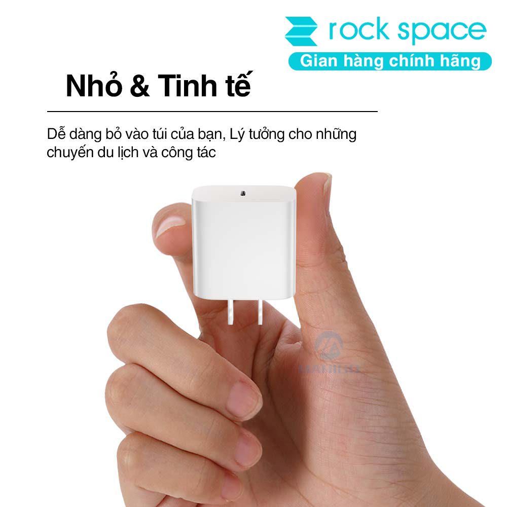 Mô tả Bộ Sạc nhanh 20W Rockspace T18 hàng chính hãng bảo hành 12 tháng 1 đổi 1 - 7