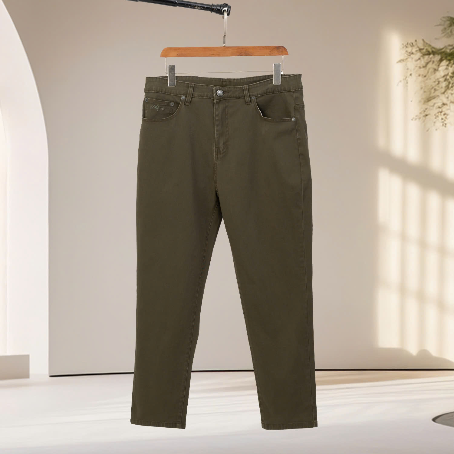 Mô tả Quần Kaki Bigsize Nam 80-140kg AKYOO Chất Liệu Cotton Co Giãn, Bigsize Nam - KAKI - 1