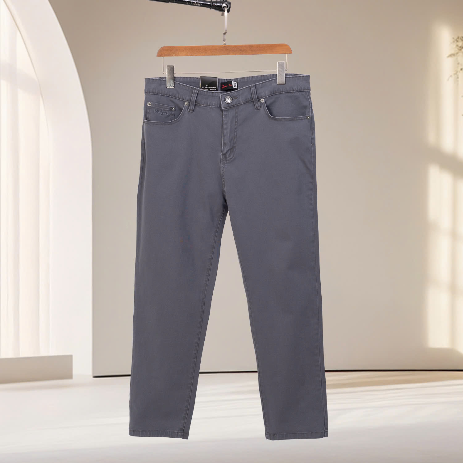 Mô tả Quần Kaki Bigsize Nam 80-140kg AKYOO Chất Liệu Cotton Co Giãn, Bigsize Nam - KAKI - 2
