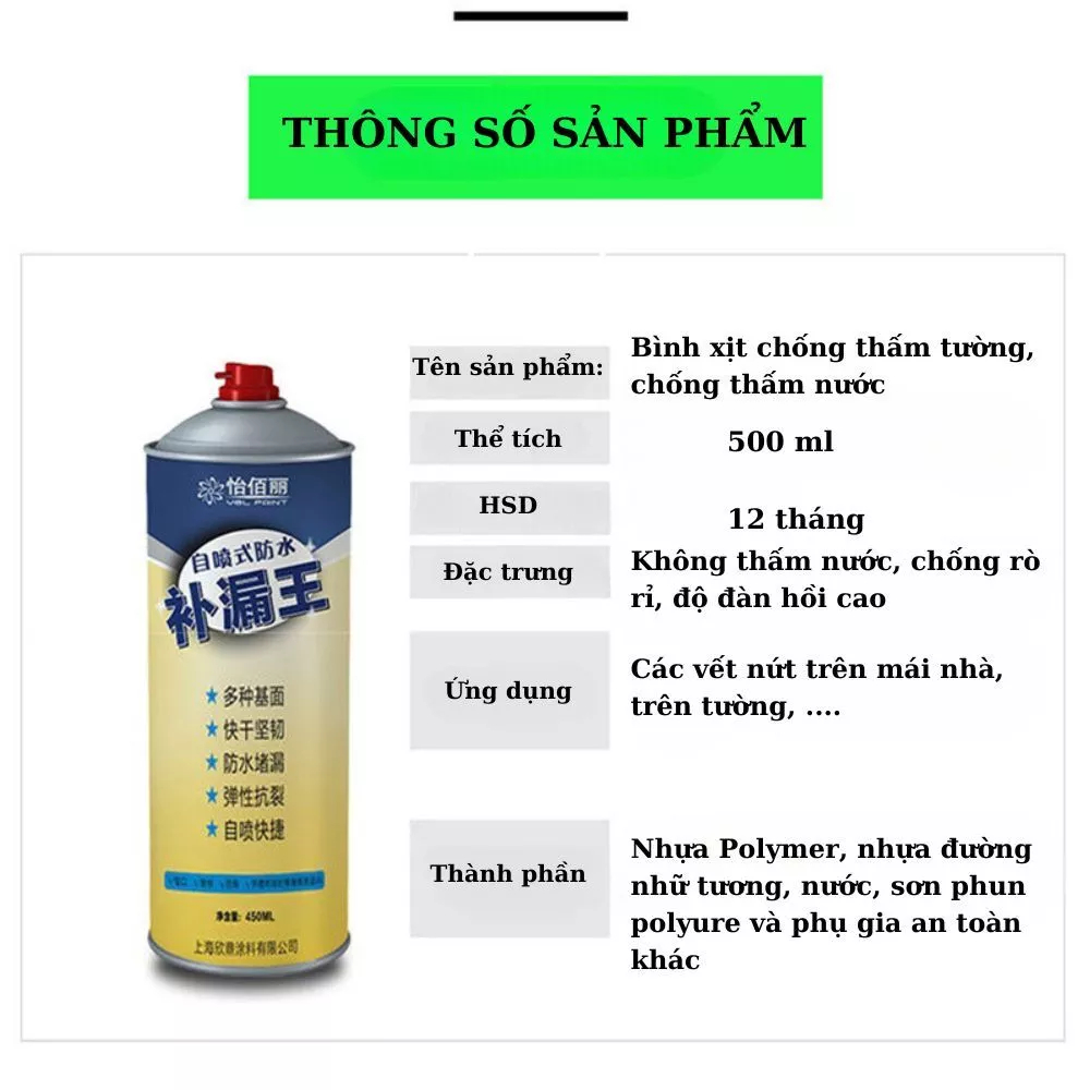 Hiệu quả chống dột tức thì