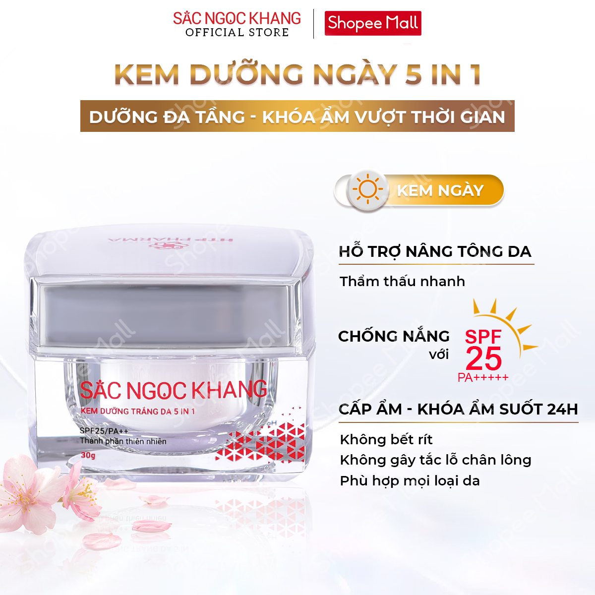 Công dụng Kem dưỡng da ban đêm Sắc Ngọc Khang