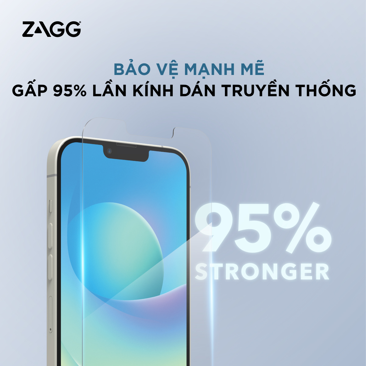 Mô tả Kính Cường Lực ZAGG GLASS, Bảo Vệ Mạnh Mẽ, Hạn Chế Va Đập, Trầy Xước dành cho iPhone X/XS/11Pro/13/14/15/16 - 1