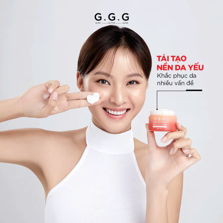 Mô tả COMBO Cấp Ẩm Phục Hồi & Tái Sinh Làn Da - G.G.G Kem Dưỡng Nấm 50g & Booster Nấm Chaga 50ml - 4