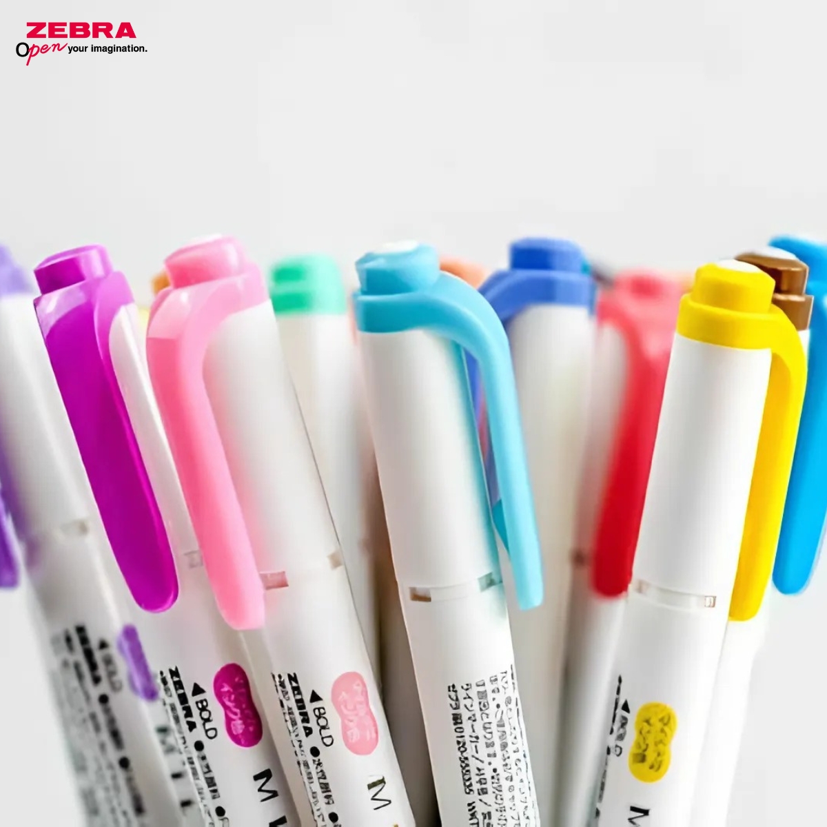 Mô tả Bút Dạ Quang Highlight Zebra Mildliner WKT7 35 Màu - Đầu Bút Dạ Quang 1.0mm - 1.4mm - [Chính Hãng] 1 Cây - 2