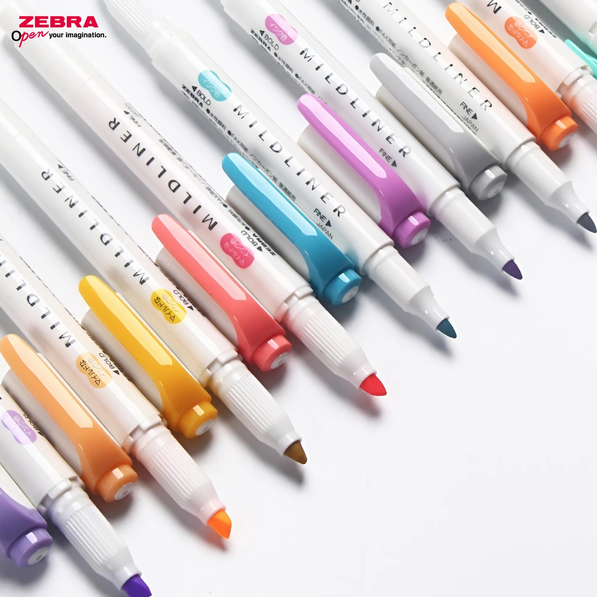 Mô tả Bút Dạ Quang Highlight Zebra Mildliner WKT7 35 Màu - Đầu Bút Dạ Quang 1.0mm - 1.4mm - [Chính Hãng] 1 Cây - 3