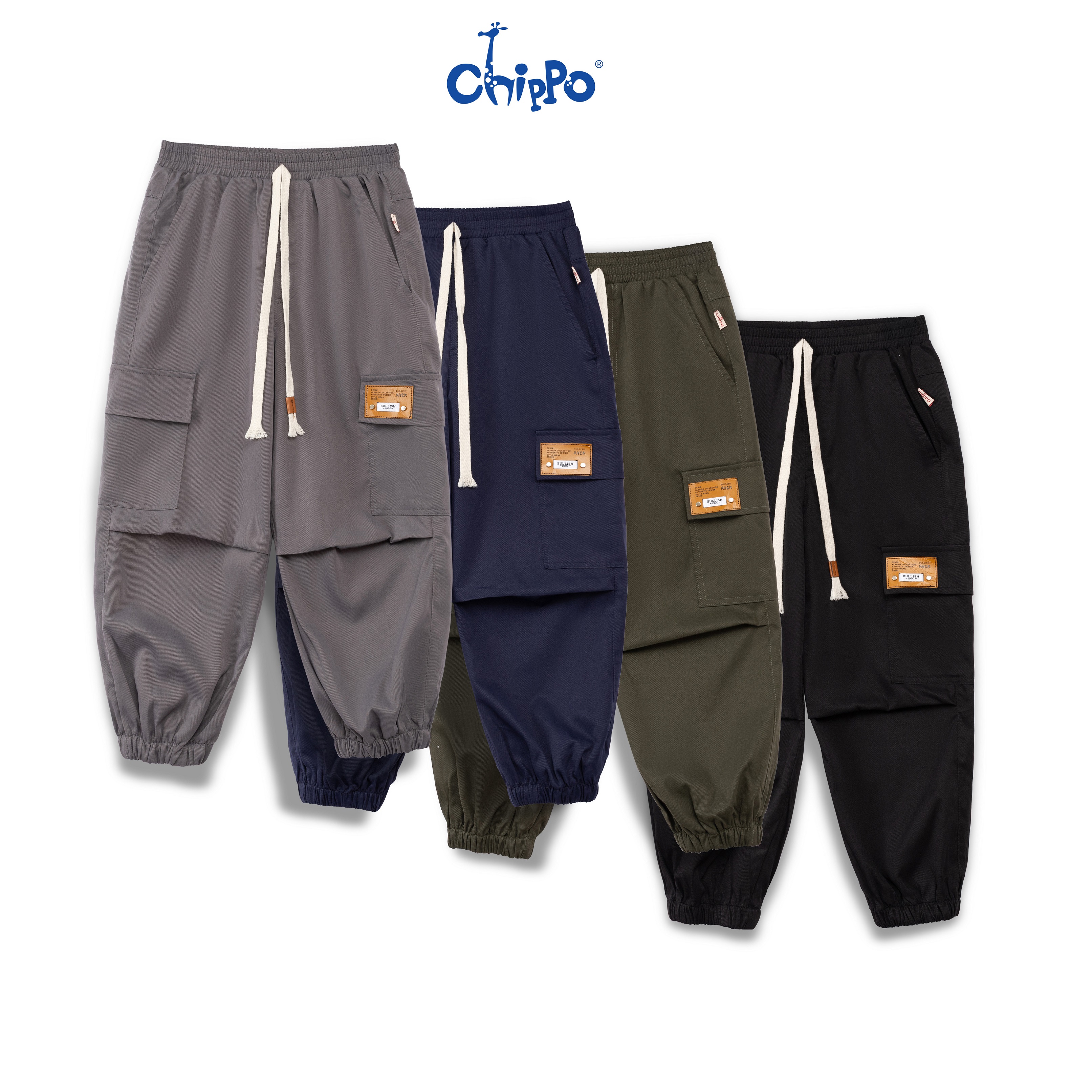 Mô tả Quần Jogger Kaki bé trai Chippo chất liệu mỏng mềm thoải mái cho bé từ 7 đến 12 Tuổi(21-40Kg) - 1