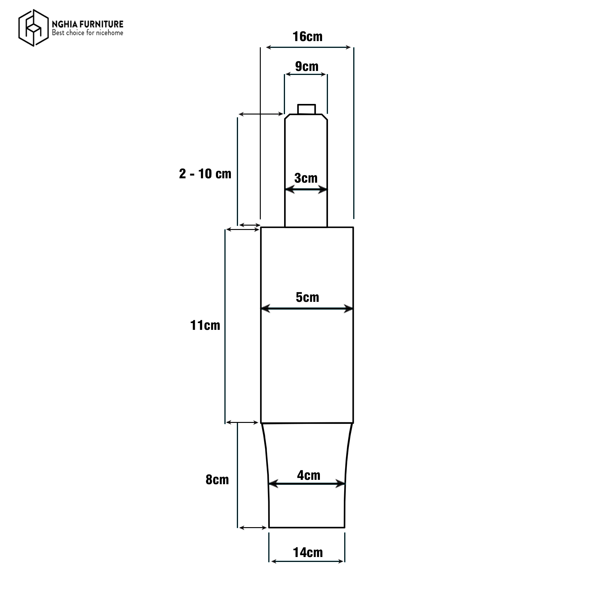Mô tả Piston class 4 tải trọng 150kg cho ghế văn phòng công thái học Nghia Furniture Piston-4 cao cấp tiêu chuẩn chứng chỉ SGS - 1