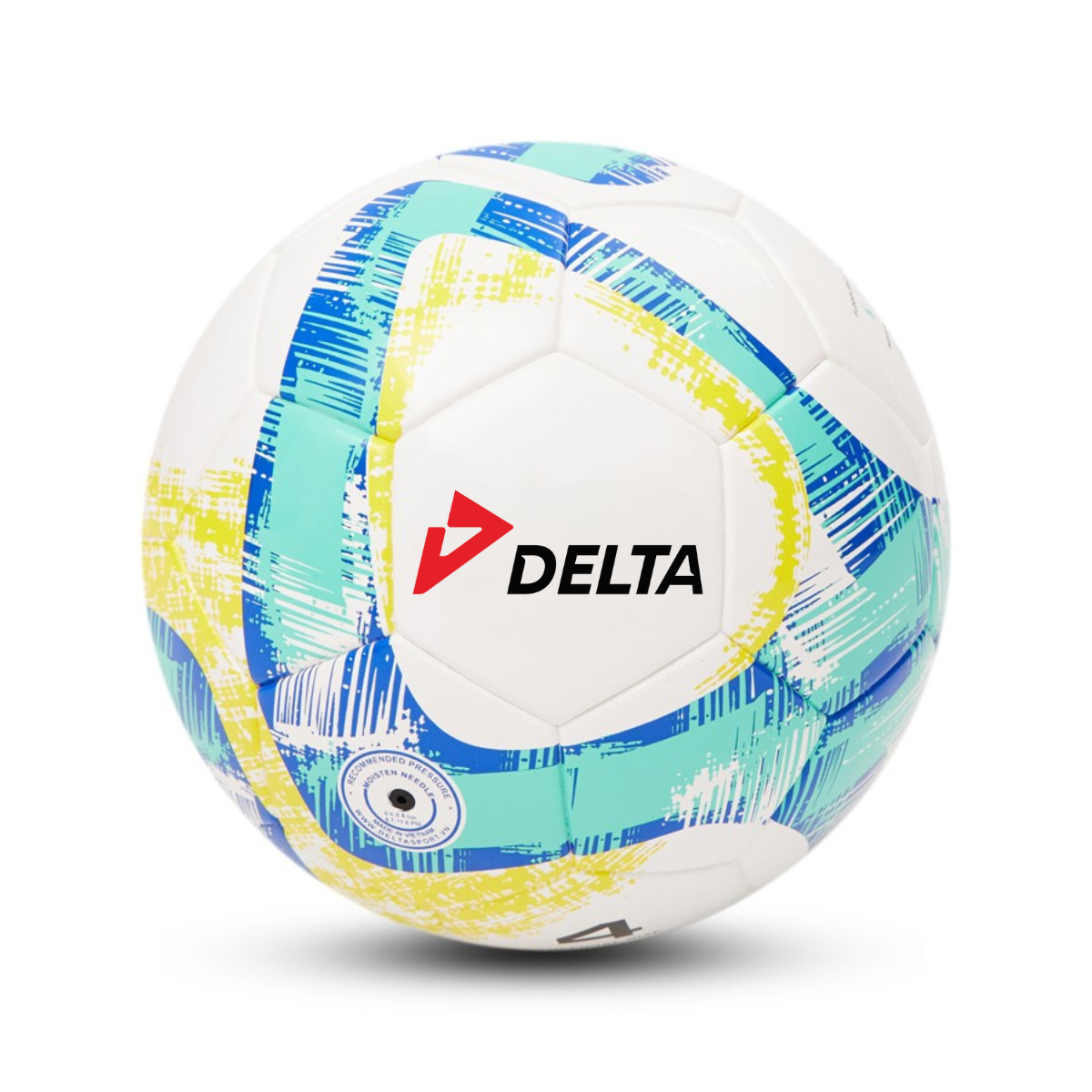 Mô tả Bóng Đá DELTA CAMPO 4D Size 4 Dán Ép Nhiệt Da PU Chơi Trên Nhiều Loại Sân Cho Bé 9-12 Tuổi DELTACA06 - 1