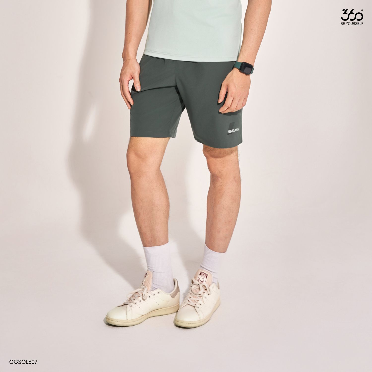 Mô tả Quần đùi nam thể thao 360 Boutique quần short gió chạy bộ tập gym đi biển mặc nhà thoải mái QSGOL607 - 2