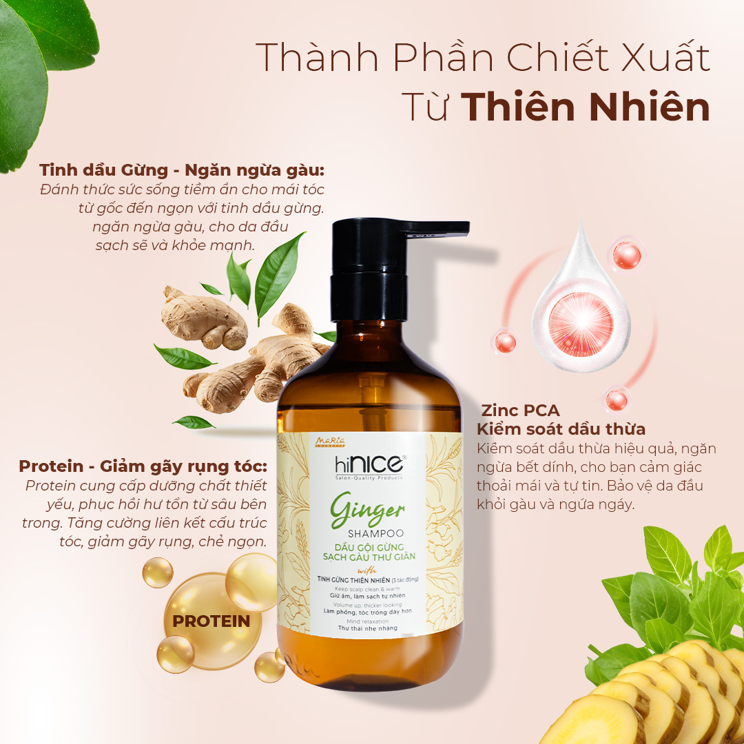 Mô tả Combo 2 Chai Dầu Gội Bưởi hiNICE Hỗ Trợ Mọc Tóc, Giảm Gãy Rụng, Tóc Chắc Khoẻ - 2