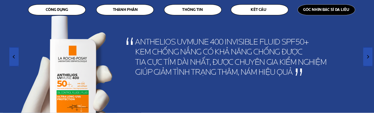 Mô tả Sữa chống nắng dành cho da dầu mụn La Roche-Posay Anthelios UVMUNE400 Oil Control Fluid 50ml - 6