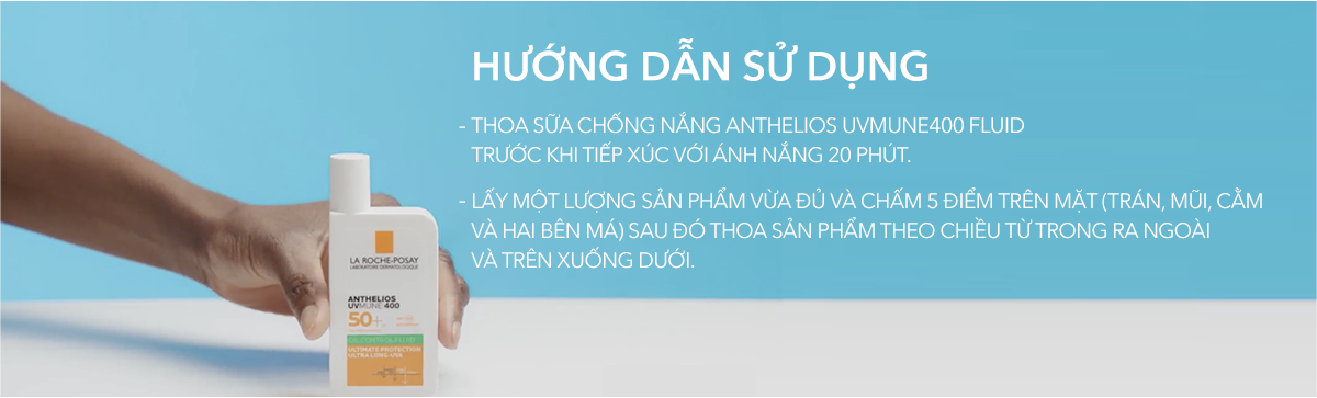 Mô tả Sữa chống nắng dành cho da dầu mụn La Roche-Posay Anthelios UVMUNE400 Oil Control Fluid 50ml - 7