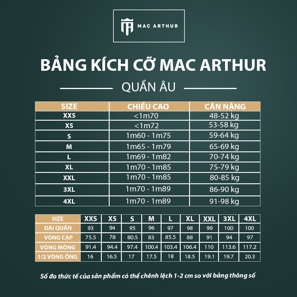 Mô tả Quần âu nam giữ form cao cấp chính hãng MAC ARTHUR vải dày dặn, bền chắc, giữ phom cực tốt - 6