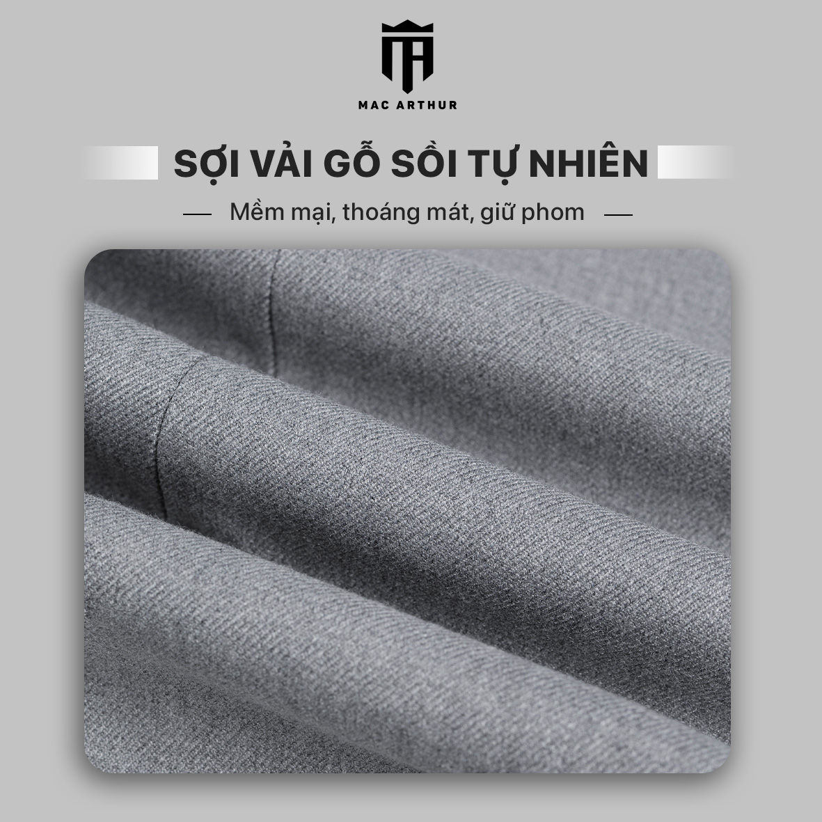 Mô tả Quần âu nam giữ form cao cấp chính hãng MAC ARTHUR vải dày dặn, bền chắc, giữ phom cực tốt - 2