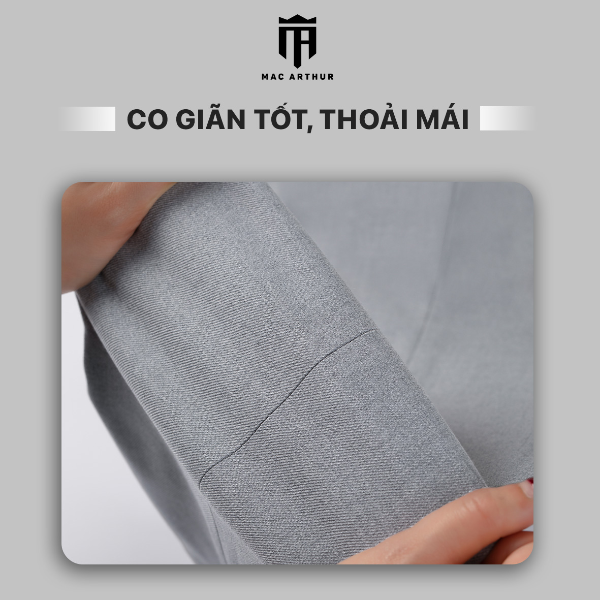 Mô tả Quần âu nam giữ form cao cấp chính hãng MAC ARTHUR vải dày dặn, bền chắc, giữ phom cực tốt - 3
