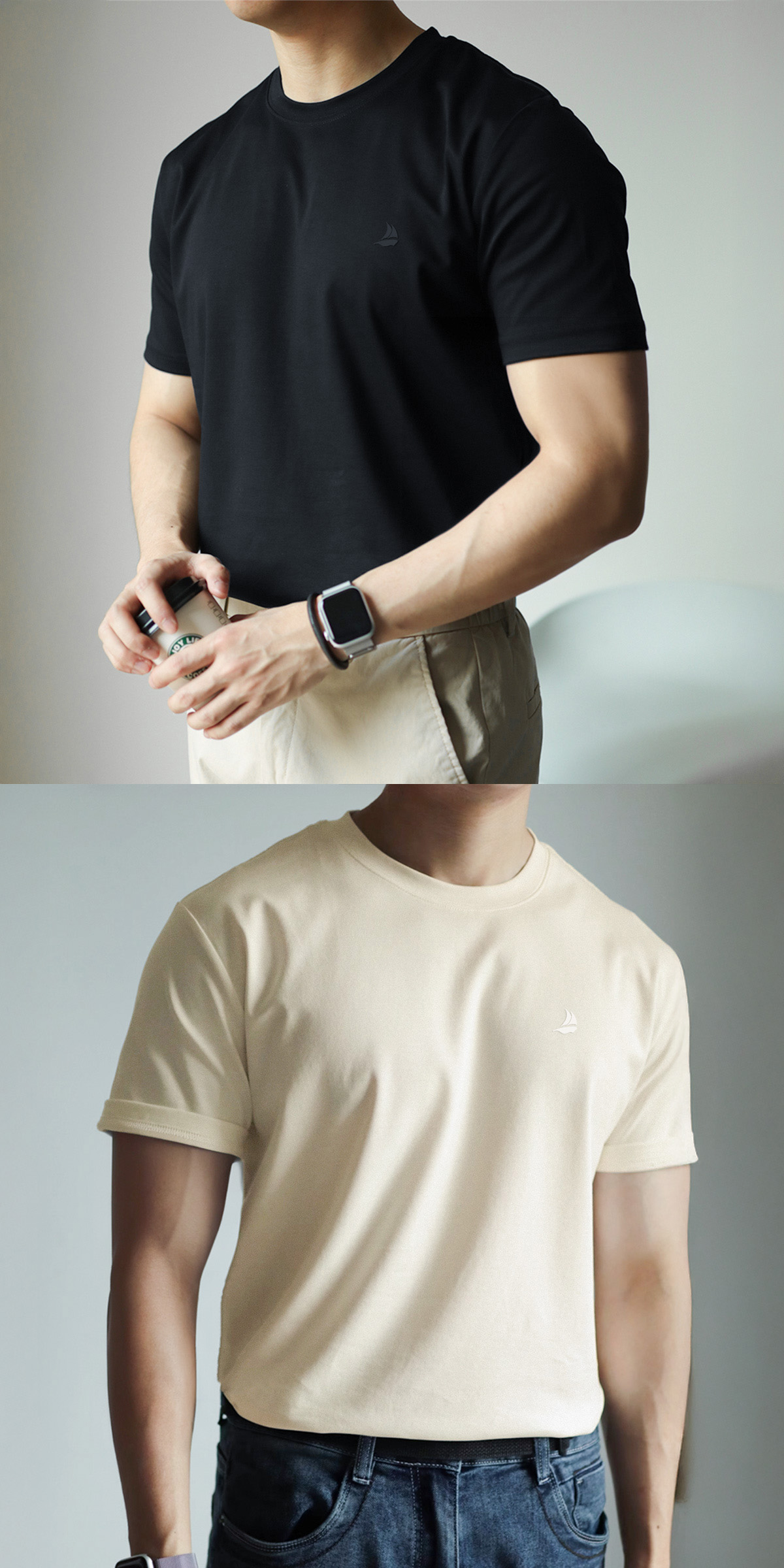 Áo thun nam SIXMEN cổ tròn basic