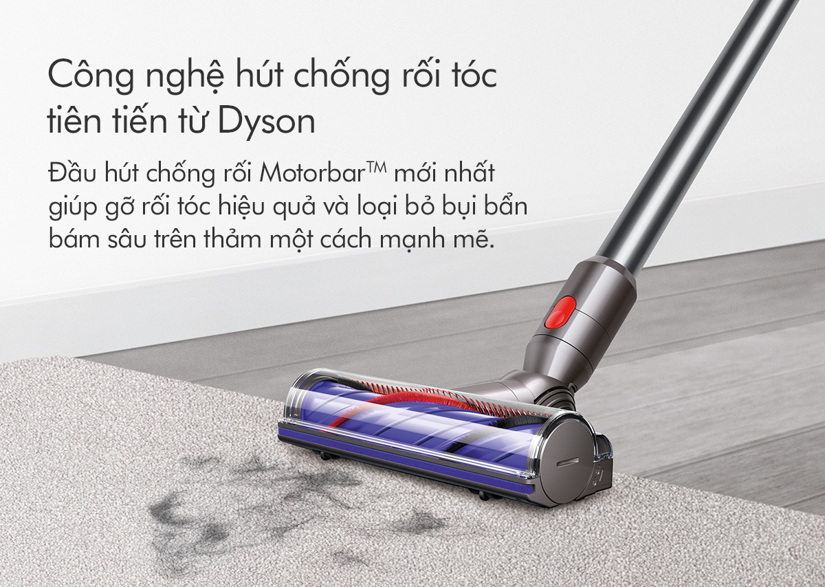 Mô tả Máy hút bụi không dây Dyson V8 ™ Absolute (Xám Bạc) - 4