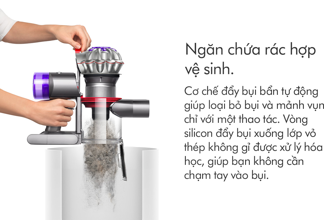 Mô tả Máy hút bụi không dây Dyson V8 ™ Absolute (Xám Bạc) - 6