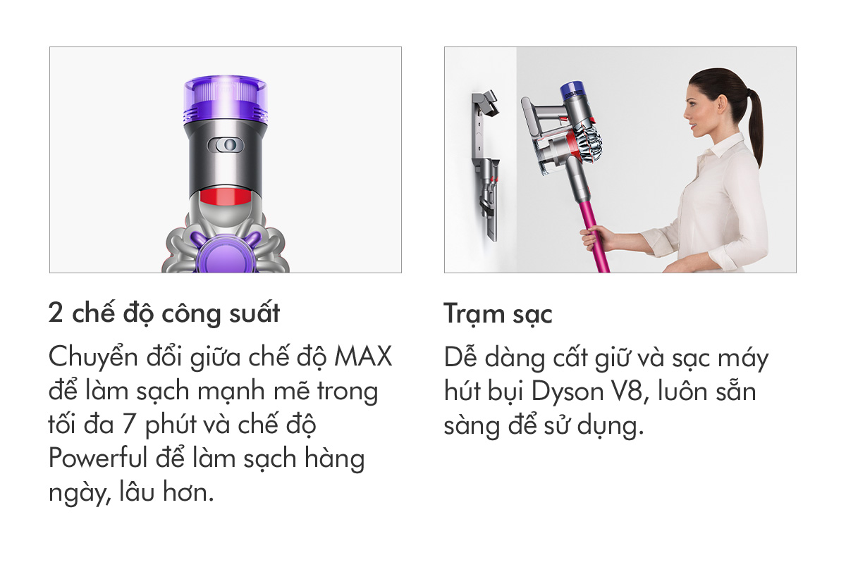 Mô tả Máy hút bụi không dây Dyson V8 ™ Absolute (Xám Bạc) - 7