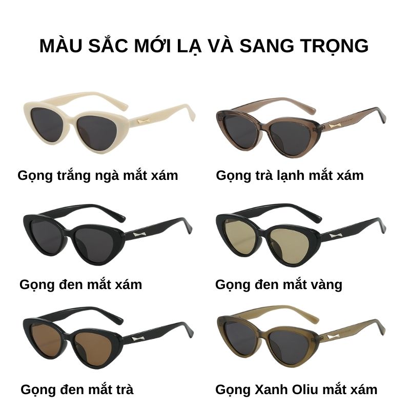 Mô tả Kính Mát Phân Cực Mắt Mèo Nam Nữ AORON Hot Trend 2025 Chất Liệu TR90 Bền Bỉ Chống Tia UV400 - 5