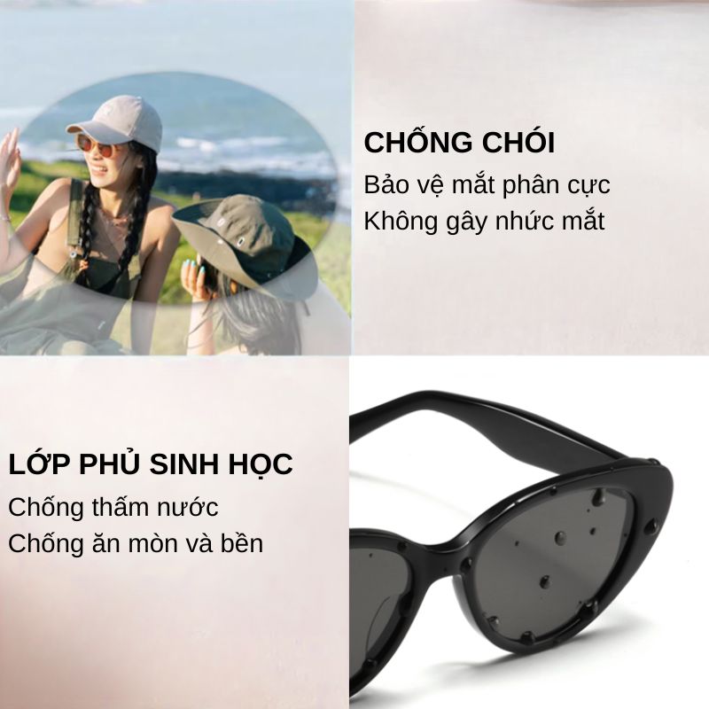 Mô tả Kính Mát Phân Cực Mắt Mèo Nam Nữ AORON Hot Trend 2025 Chất Liệu TR90 Bền Bỉ Chống Tia UV400 - 10