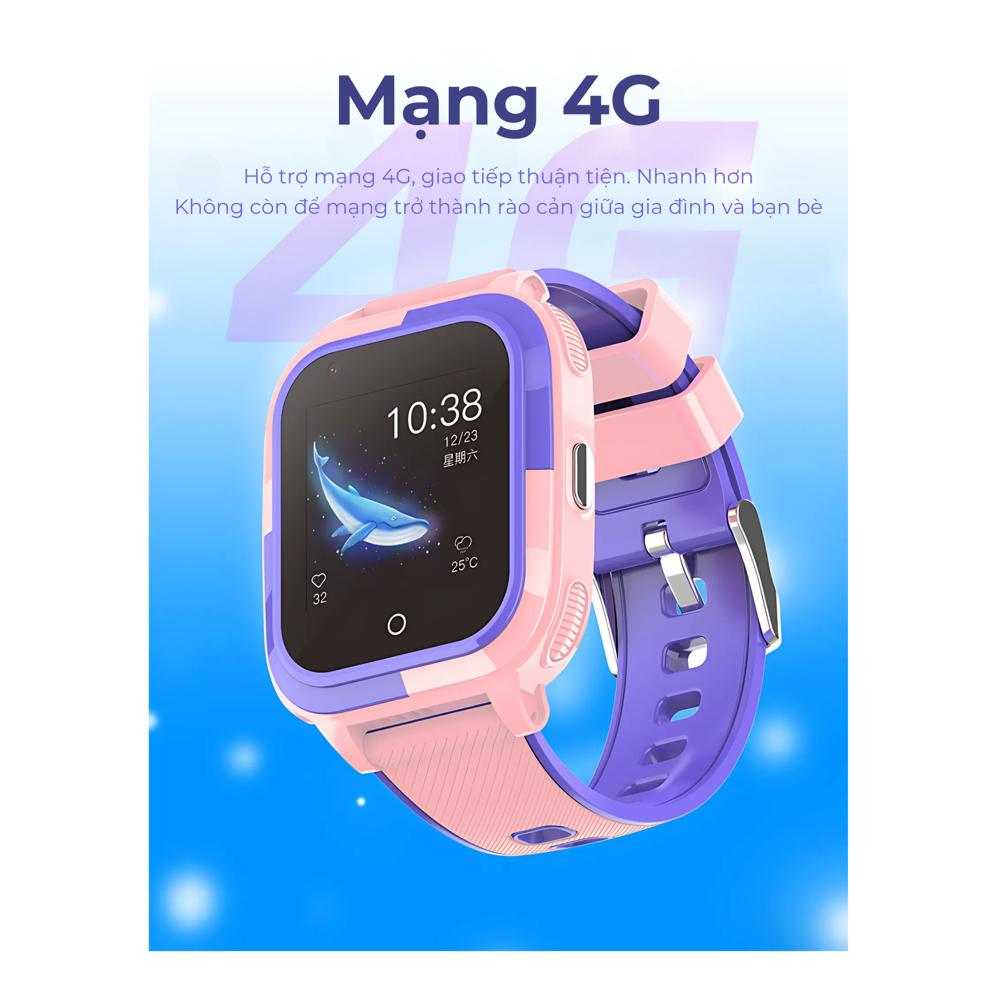 Mô tả Đồng hồ thông minh trẻ em Manigo MF56 định vị lắp sim nghe gọi call video bảo hành đổi mới 12 tháng - 5