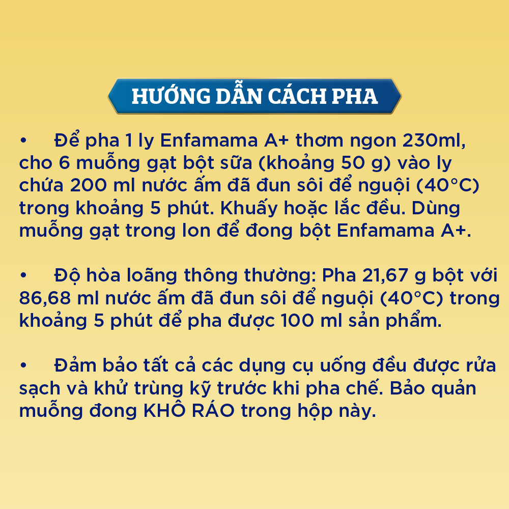 Mô tả Sữa Bột Bầu Enfamama A+ với 360° Brain Plus - Vị Vanilla - 400g - 3