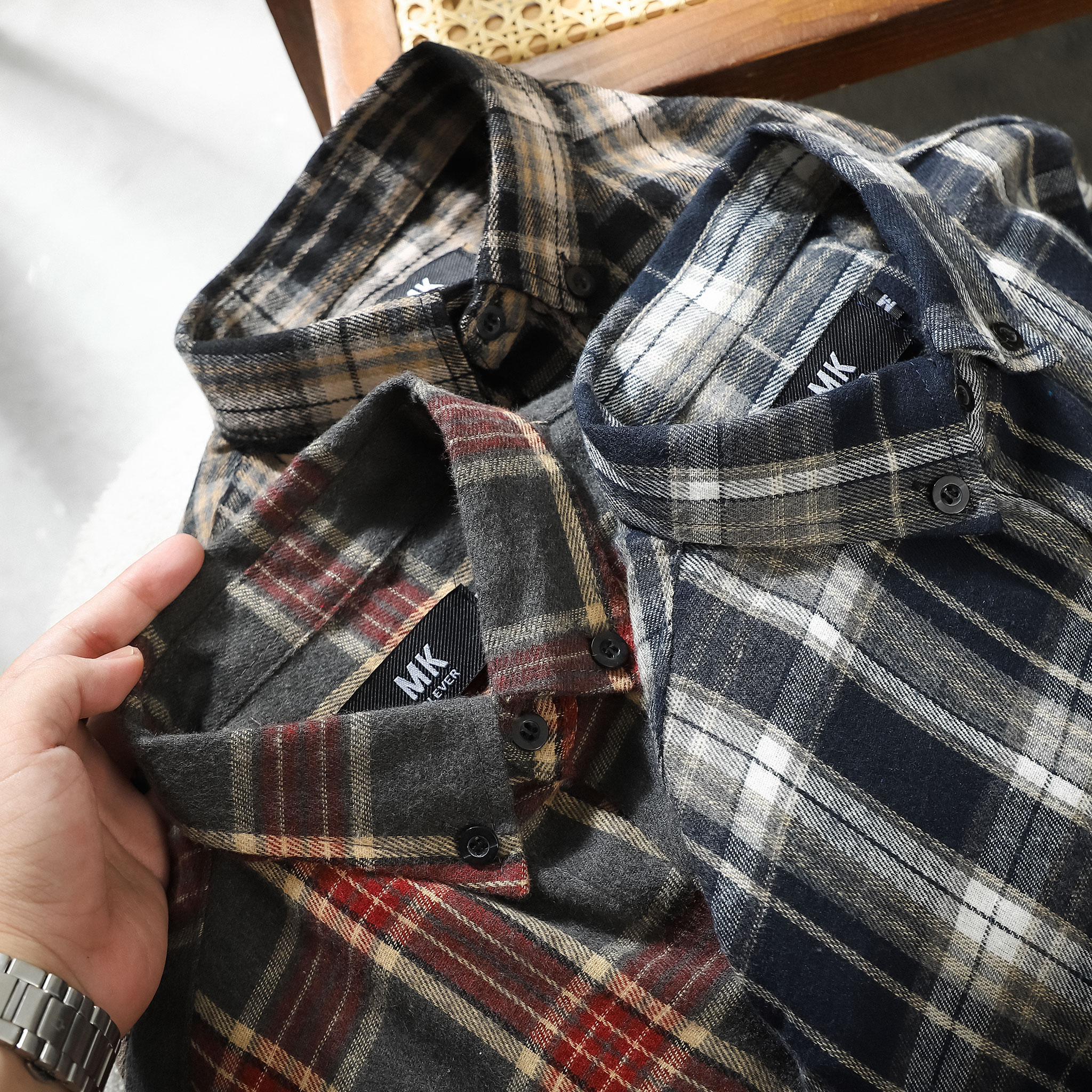 Áo Sơ Mi Nam Flannel Logan MKCLEVER