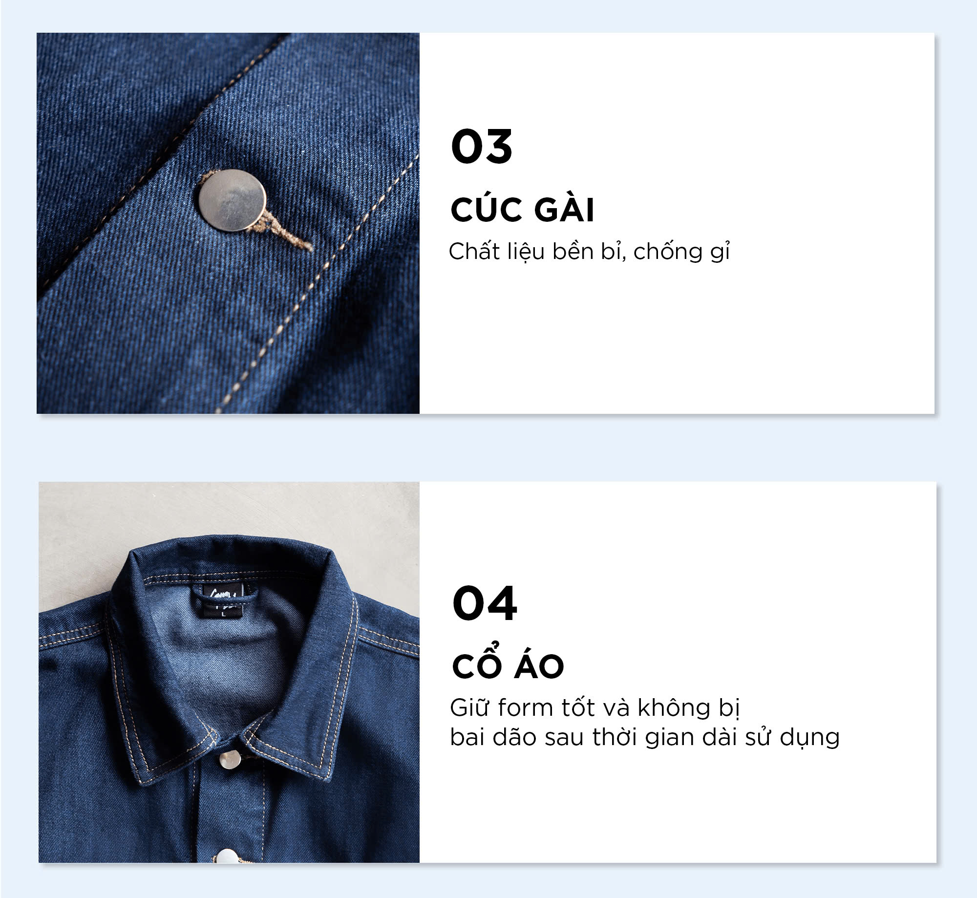 Mô tả Áo khoác jean nam DOL phom Boxy rộng CAPMAN CLUB, áo khoác denim cho nam trẻ trung - 3
