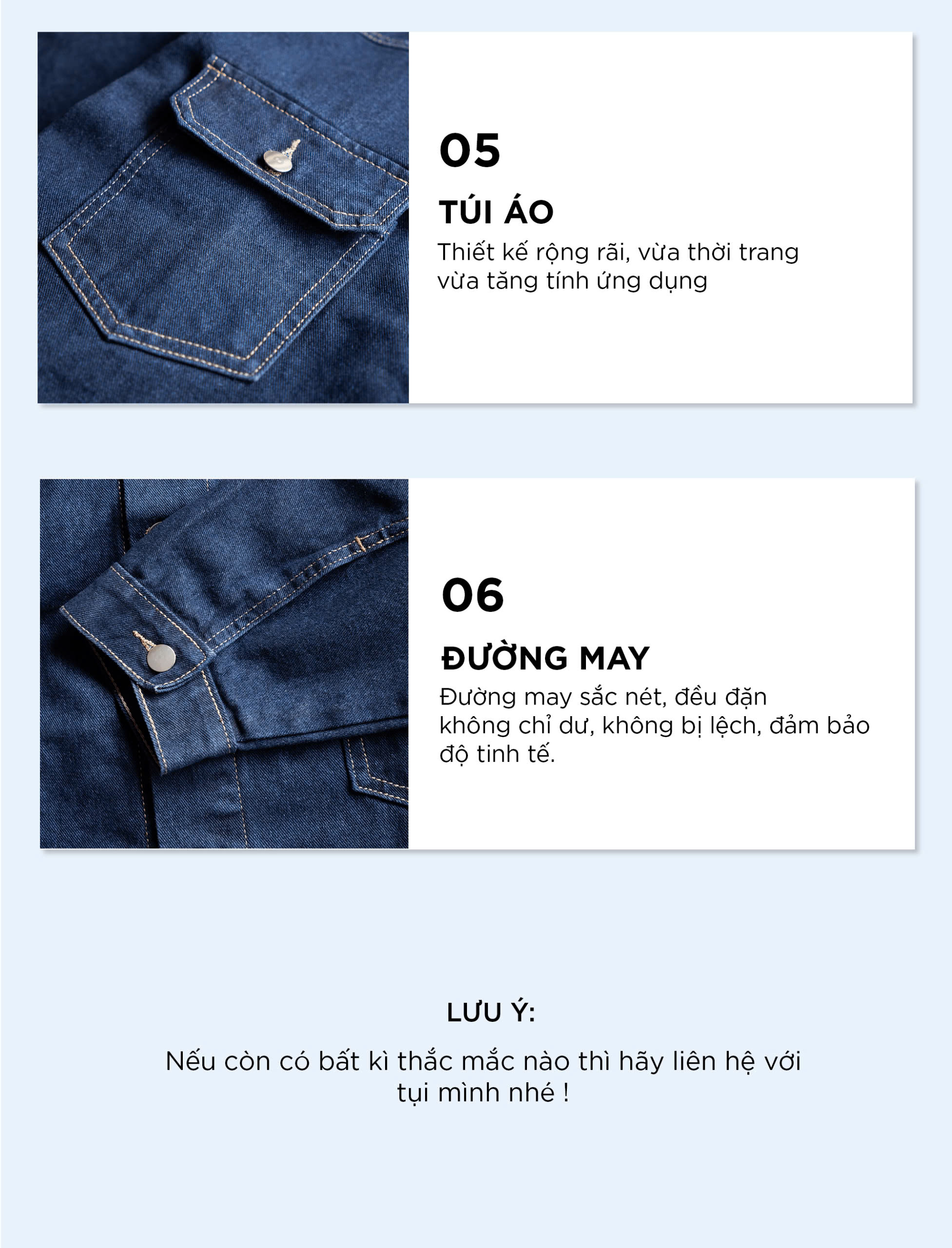 Mô tả Áo khoác jean nam DOL phom Boxy rộng CAPMAN CLUB, áo khoác denim cho nam trẻ trung - 4