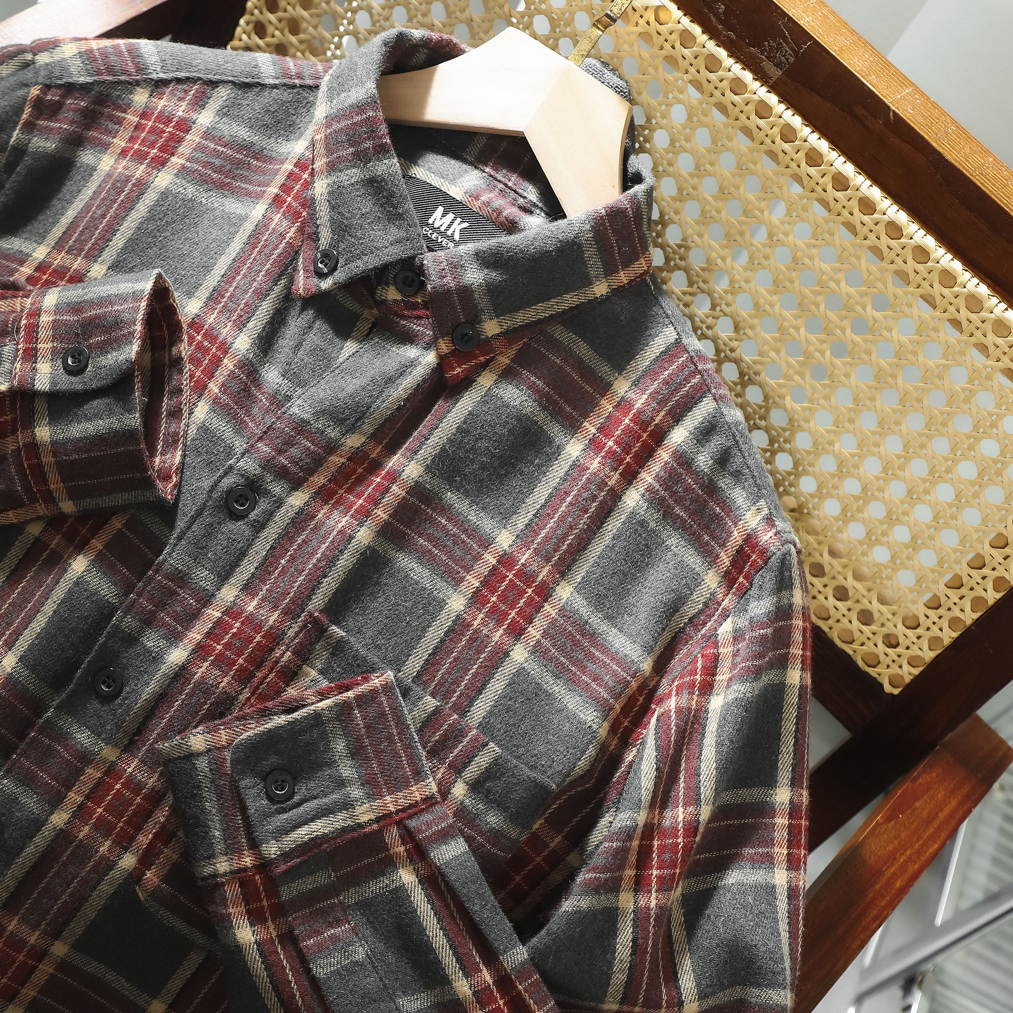 Áo Sơ Mi Nam Flannel Logan MKCLEVER