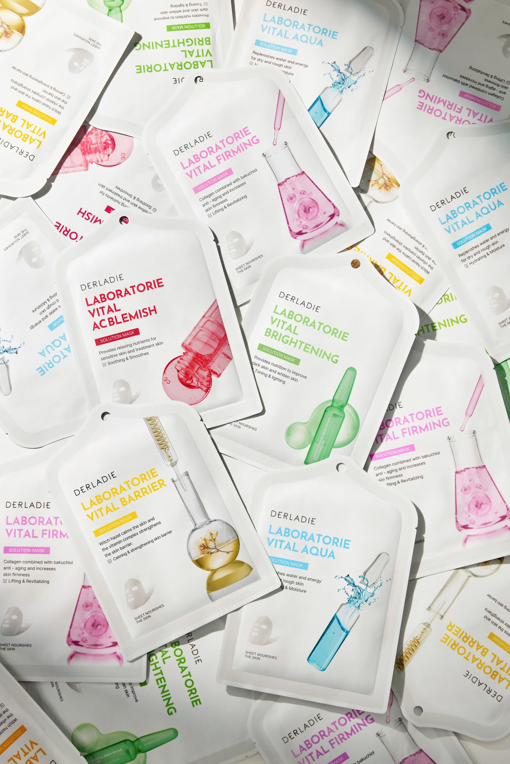 Mô tả Combo 10 mặt nạ đa nhiệm hỗ trợ phục hồi cấp tốc DERLADIE LABORATORIE VITAL SOLUTION MASK 30ml x10 - 1