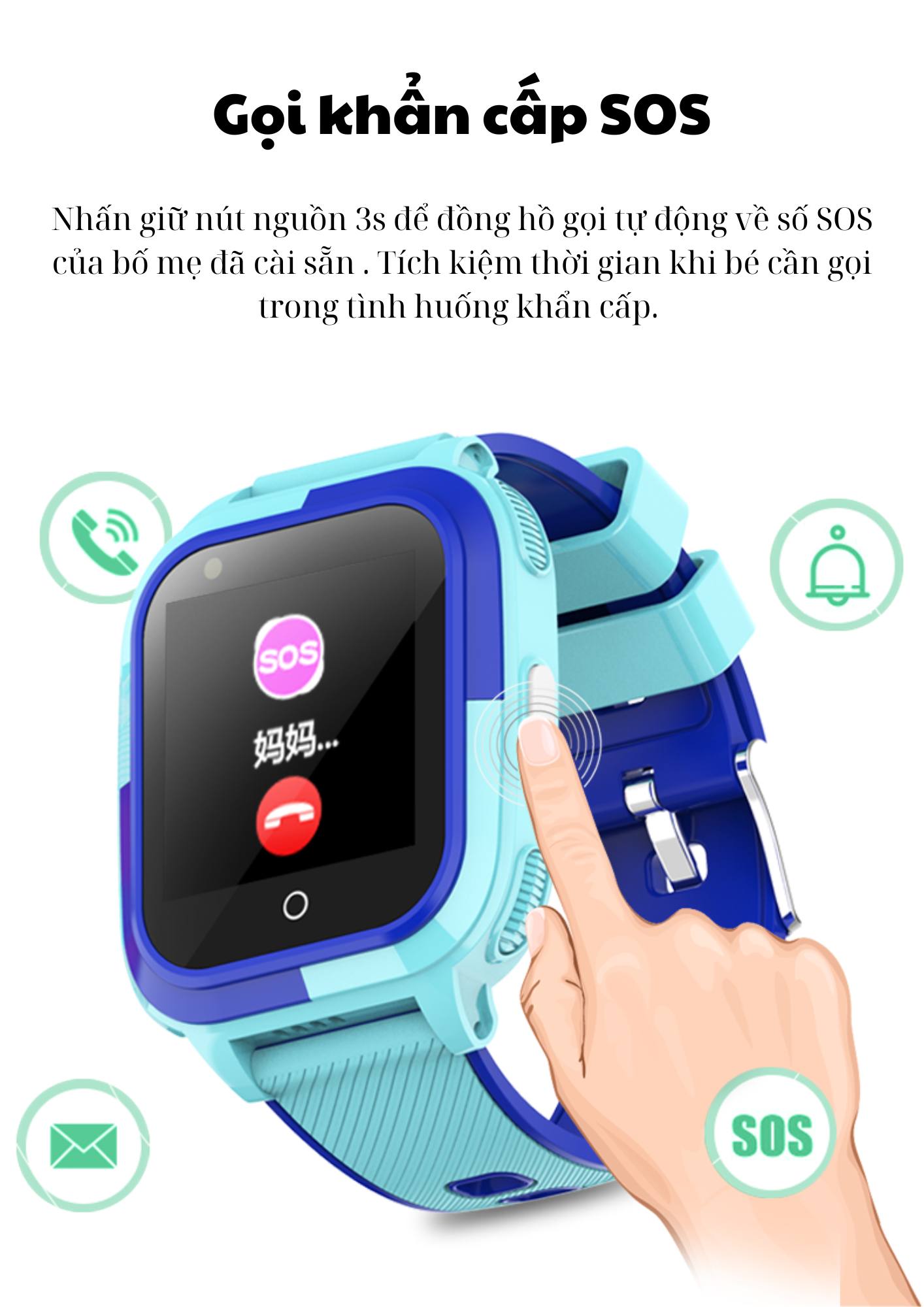 Đồng hồ Valdus MF56 Kid4G chống nước IP67