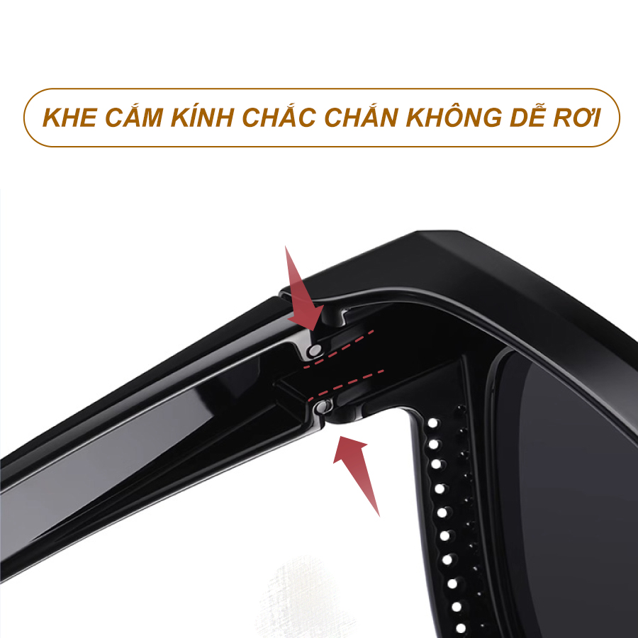 Mô tả Kính mát phân cực đeo chồng cận, đeo ngoài gọng kính ANDU chống tia UV, siêu nhẹ dễ đeo - 5