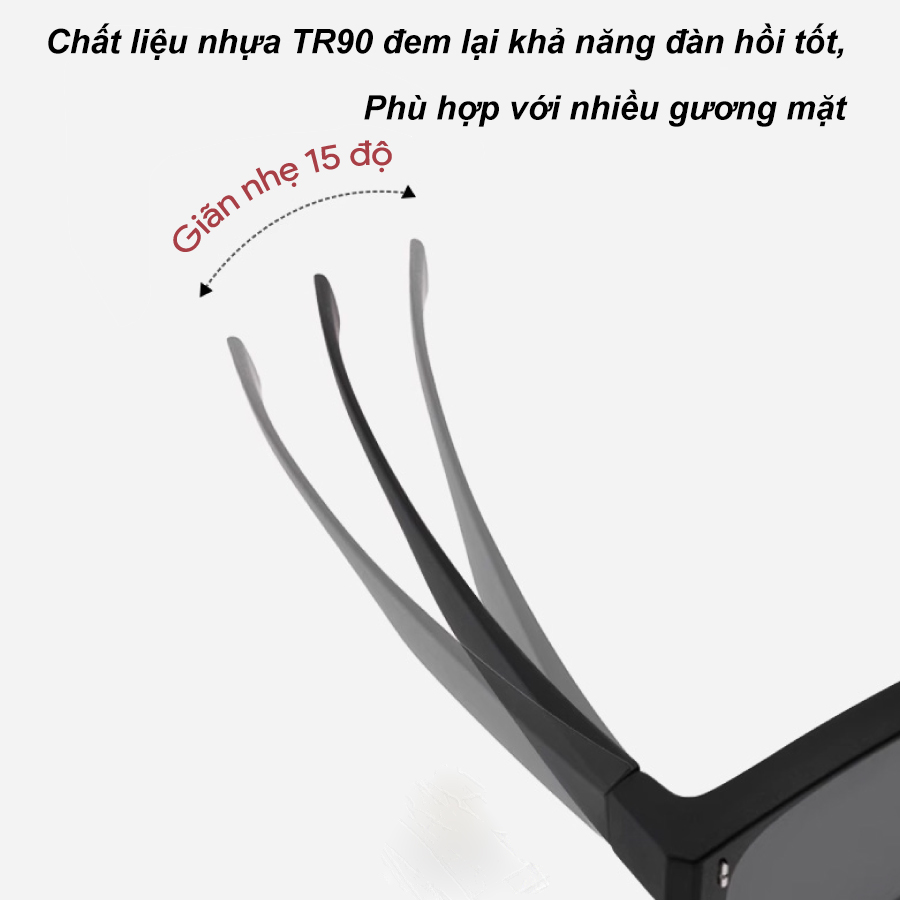Mô tả Kính mát phân cực đeo chồng cận, đeo ngoài gọng kính ANDU chống tia UV, siêu nhẹ dễ đeo - 6