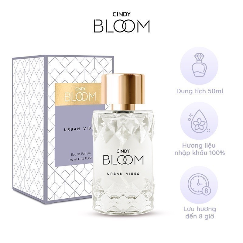 Mô tả Nước hoa nữ Cindy Bloom Urban Vibes hương tự tin cuốn hút 50ml - 2