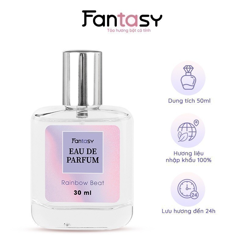 Mô tả Nước hoa nữ cho học sinh, sinh viên Fantasy tự tin - Rainbow Beat 30ml - 2