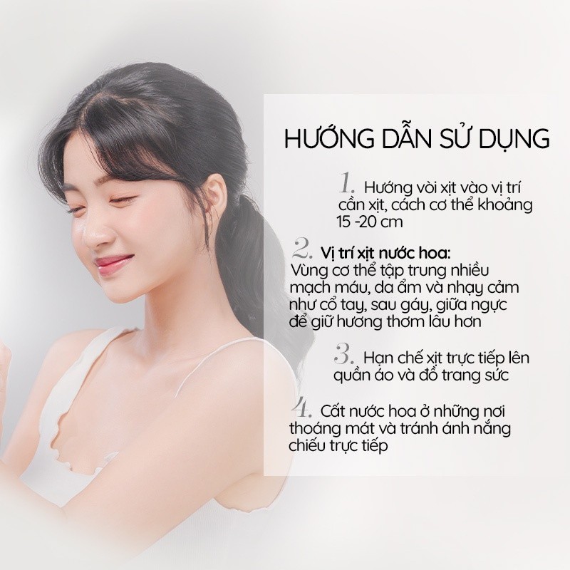 Mô tả Nước hoa nữ Cindy Bloom Aroma Flower hương ngọt ngào nữ tính 10ml - 3