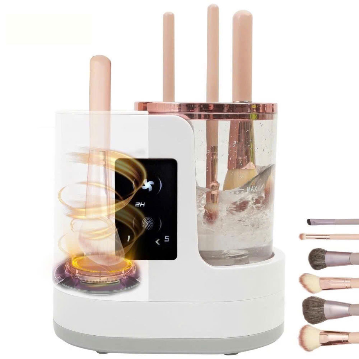 Mô tả Dụng cụ vệ sinh cọ trang điểm Lescolton máy làm sạch bàn chải trang điểm tiện dụng siêu rẻ mới nhất 2024 - 6