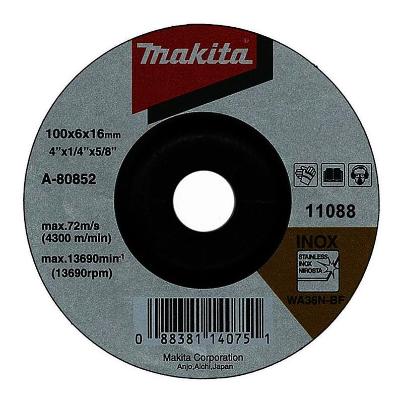 Mô tả Đá mài inox Makita A-80852 100x6x16mm - 1
