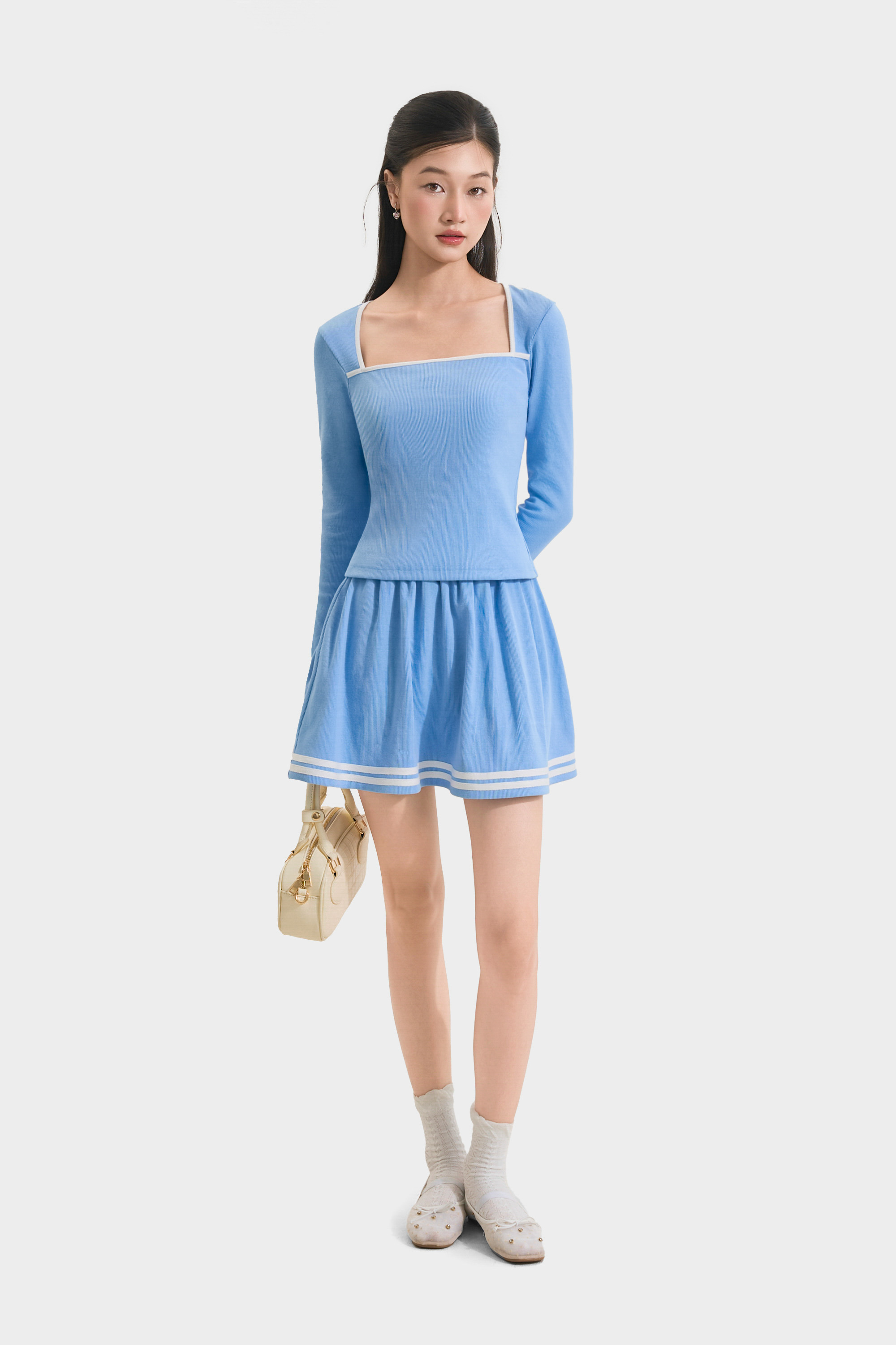 Mô tả Váy Thun Mini MARC FASHION Form A Phối Viền - FANT011725 - 3